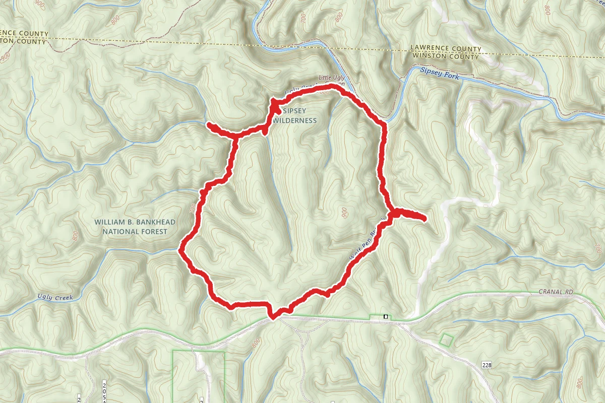 Deer Skull Falls and Wolfpen Falls Loop