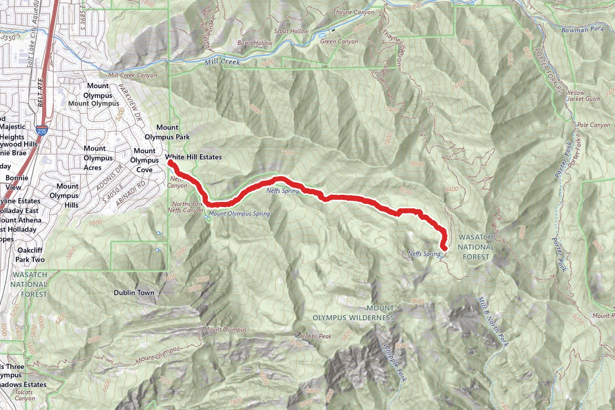 Neffs Canyon Trail