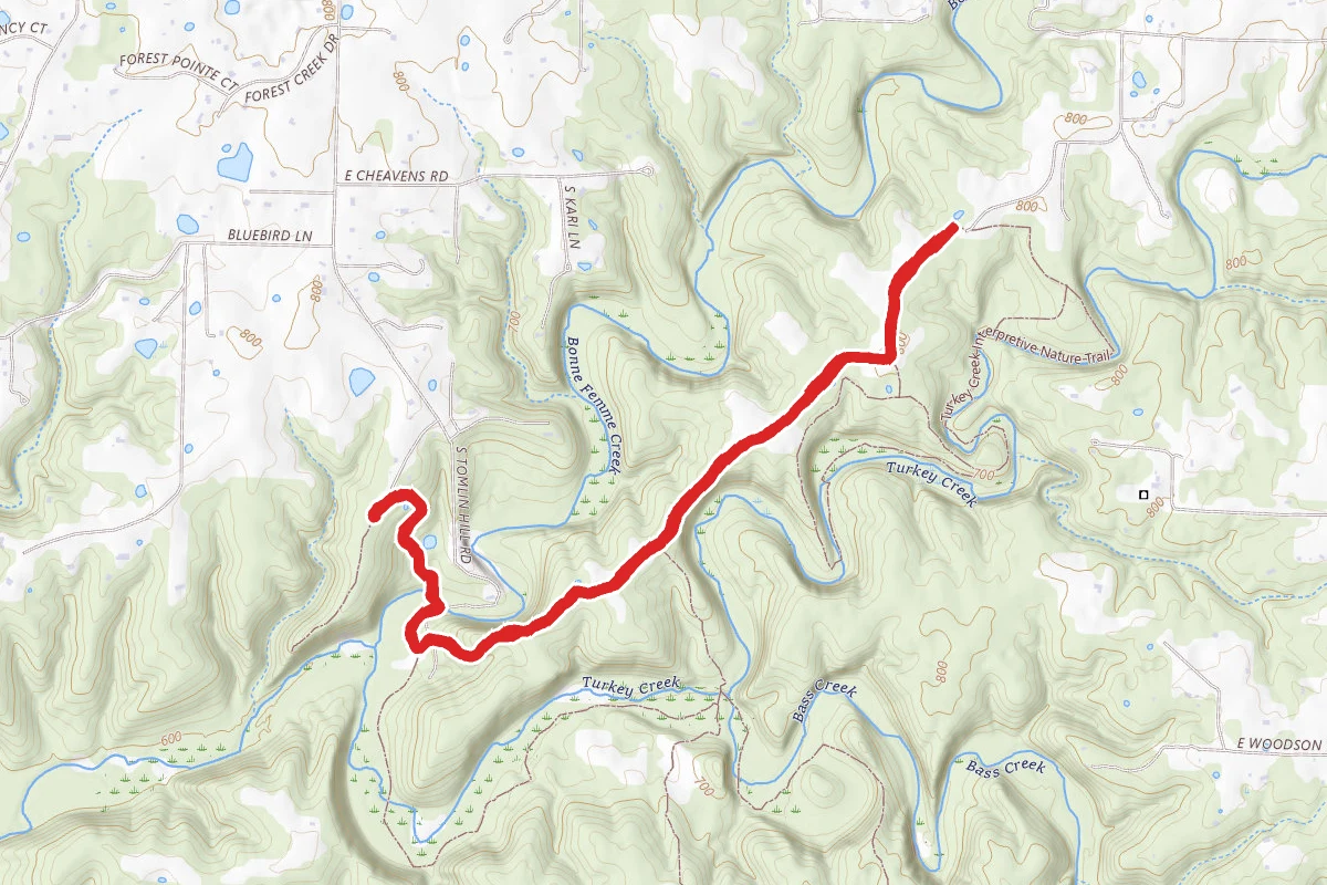 Three Creeks Trail via South Tomlin Hill Trailhead