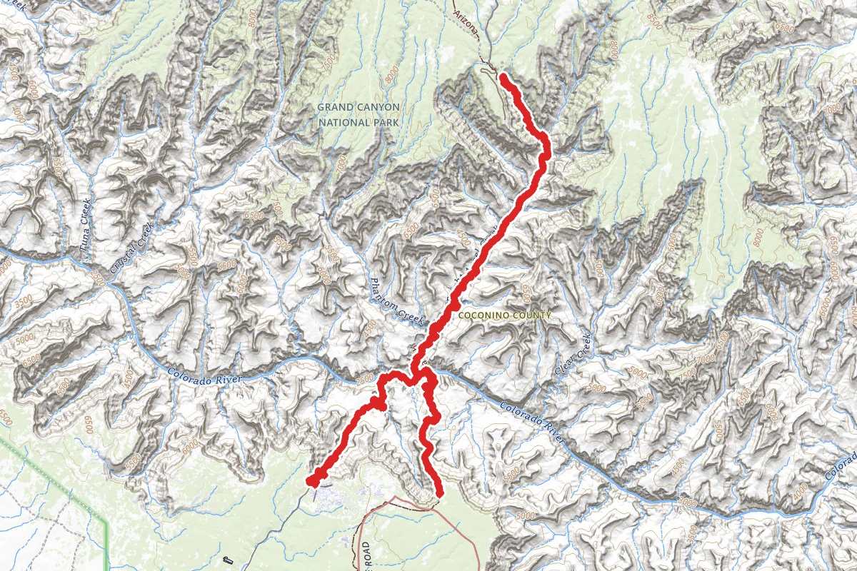 South Kaibab to North Kaibab to Bright Angel Trail