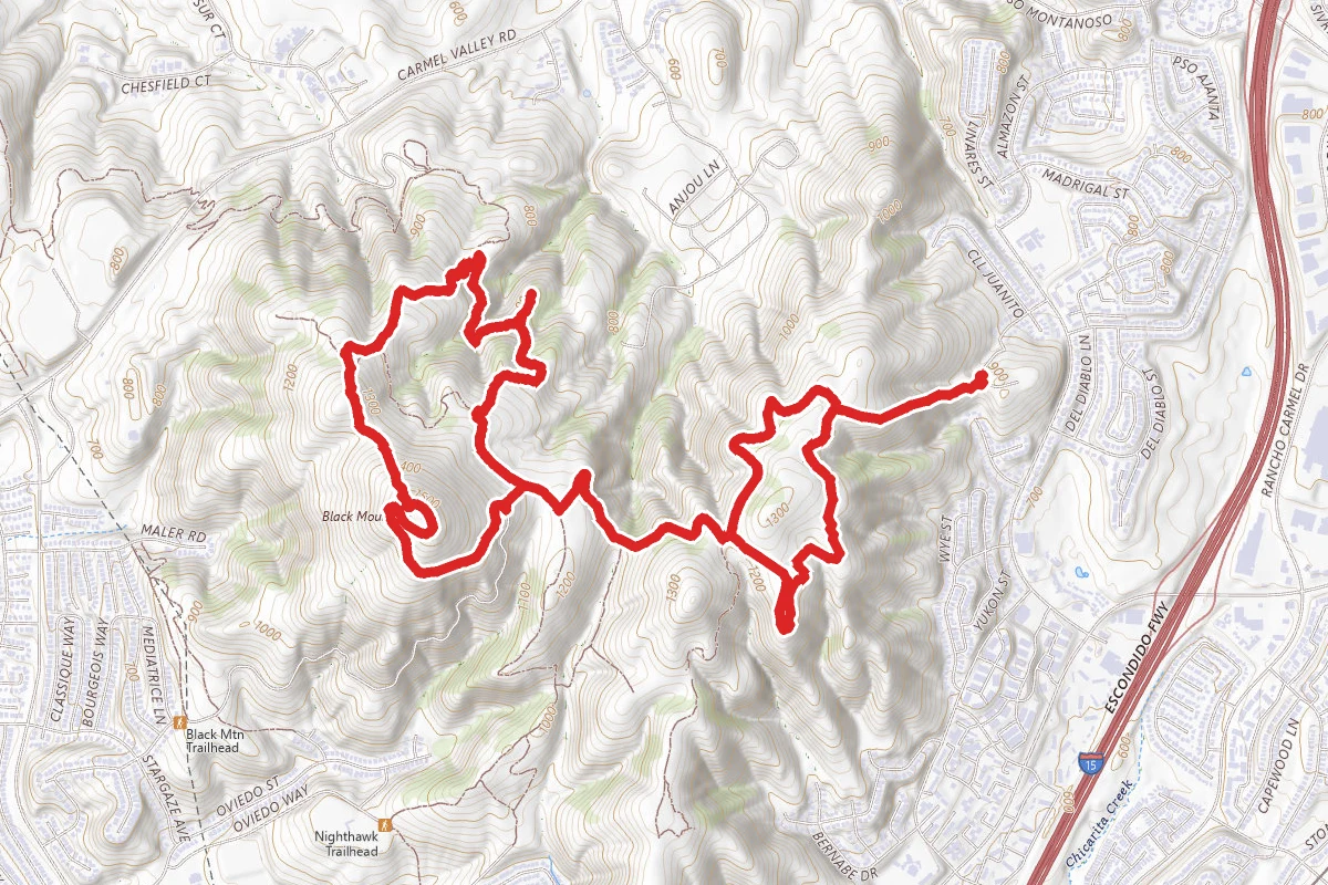 Black Mountain via Rolling Hills