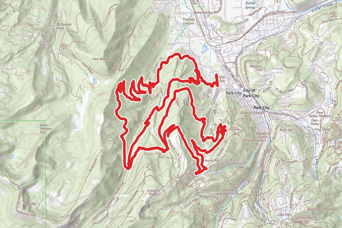 Park City Mountain Ski Resort Trail