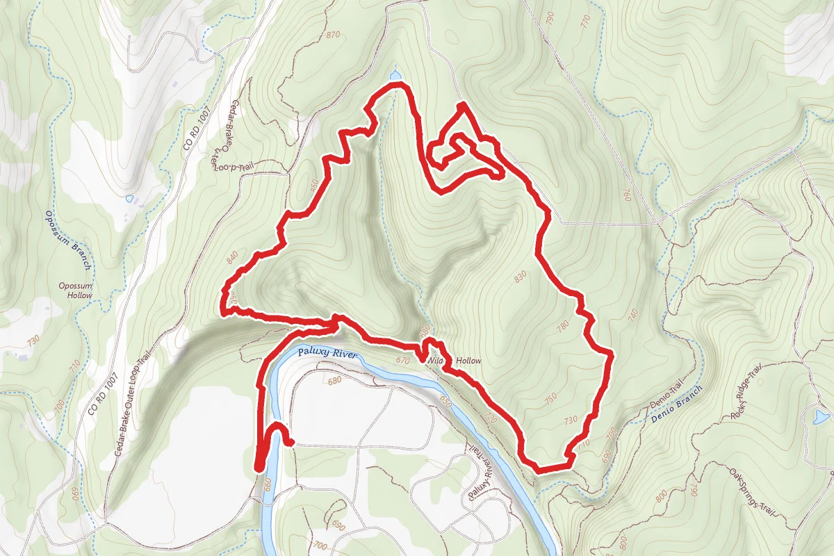 Paluxy River to Black-Capped Vireo Loop
