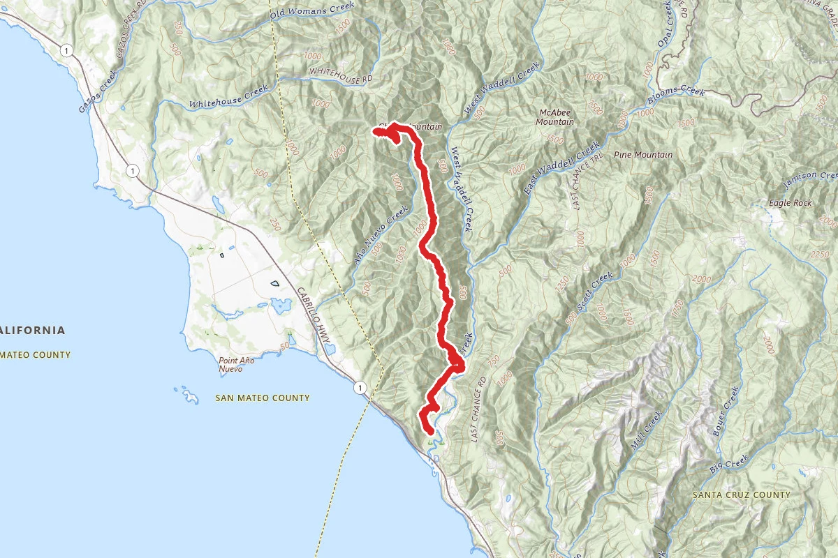 Rancho Del Oso to Chalk Mountain