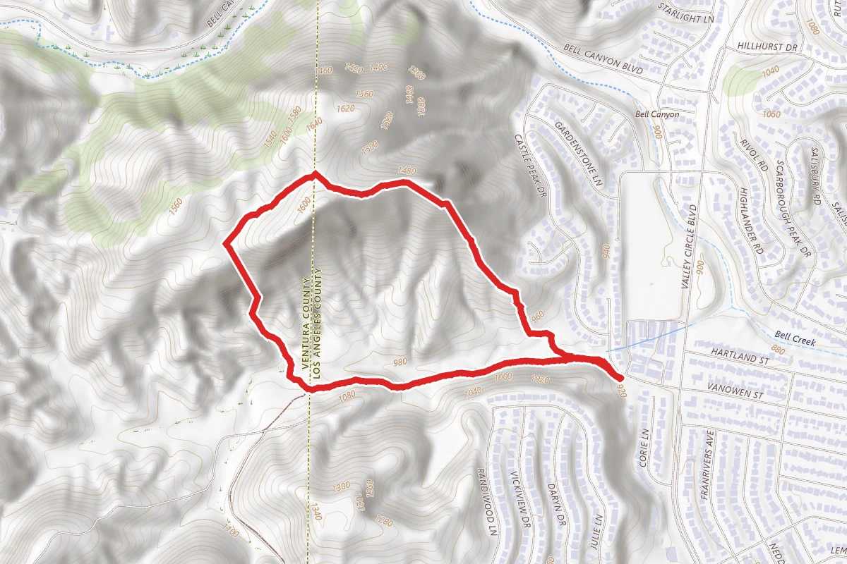 Cave Munits to Castle Peak