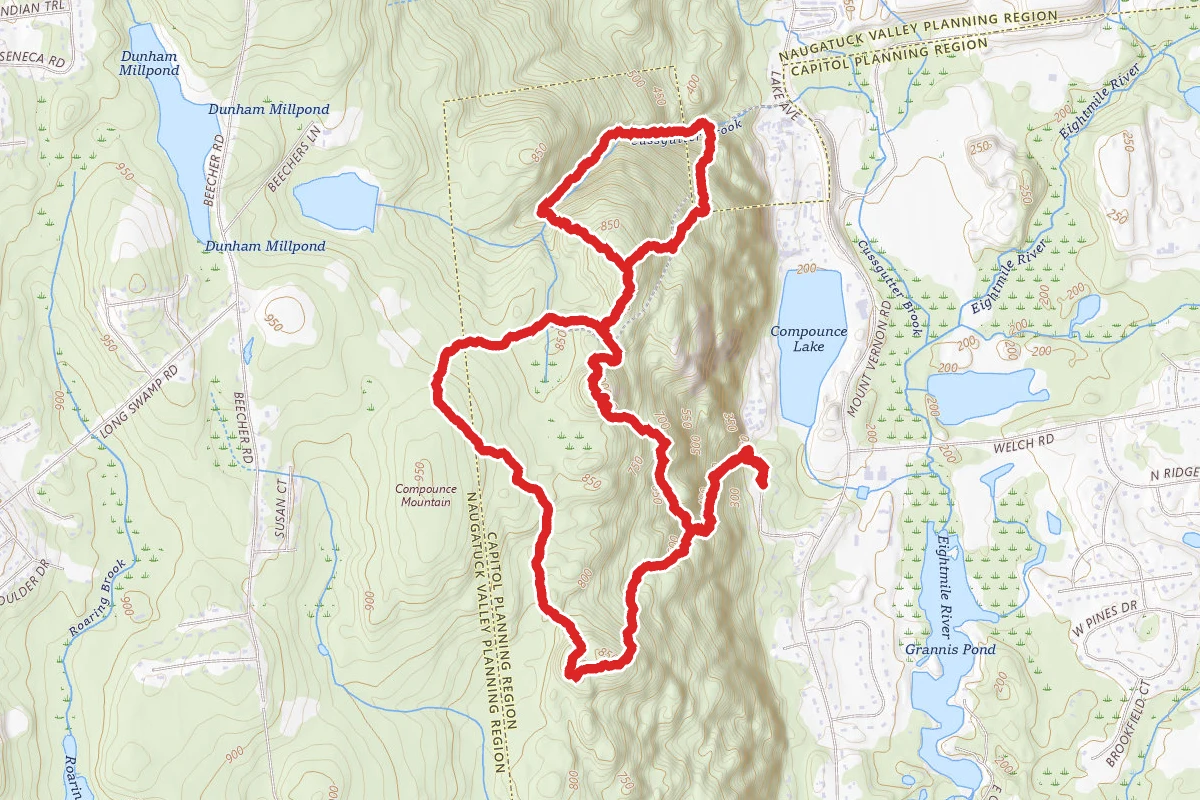 Compounce Mountain and Julian's Rock Loop