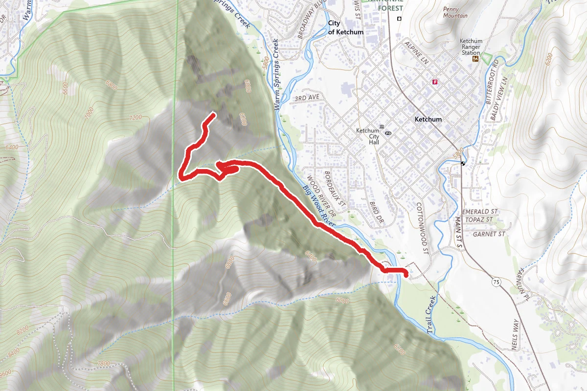 Scenic Overlook via Bald Mountain Trail