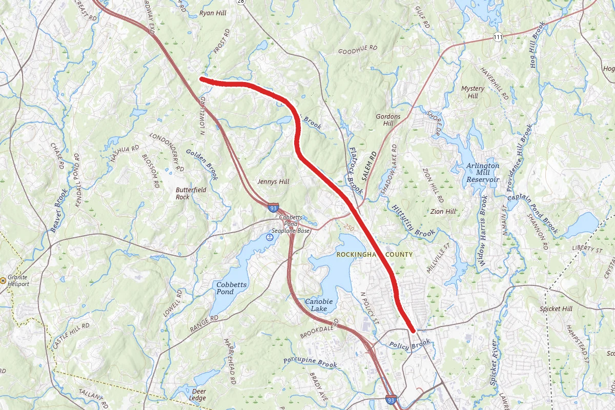 Windham Rail Trail from Main Street