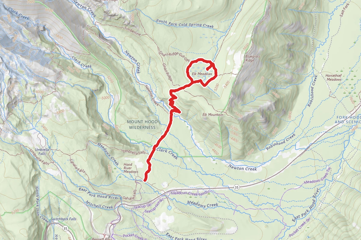 Elk Meadows South Trail