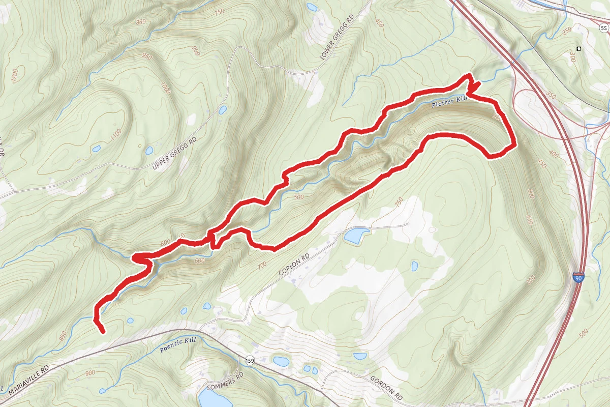 North Rim and South Rim Red Trail Loop