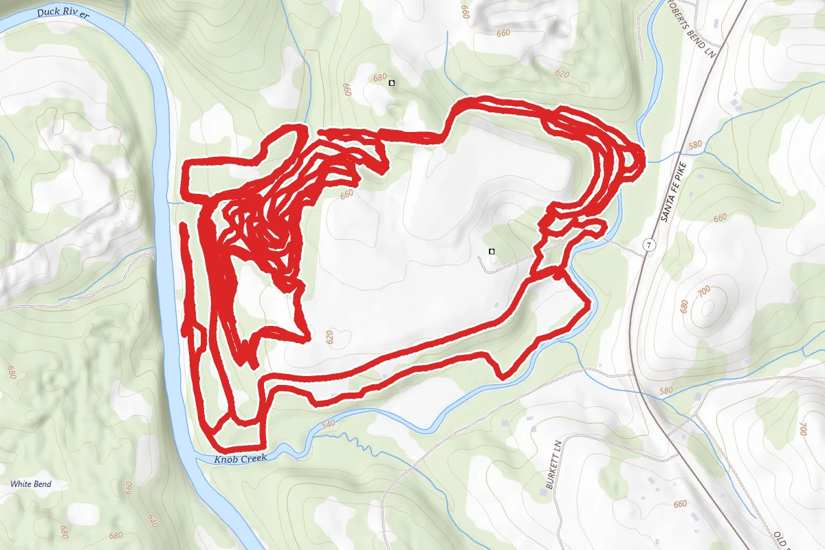Chickasaw Trace Mountain Bike Trail