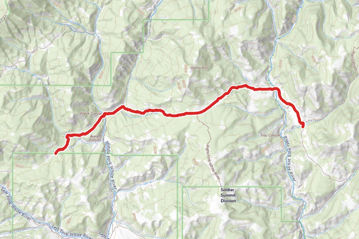 Left to Right Fork White River