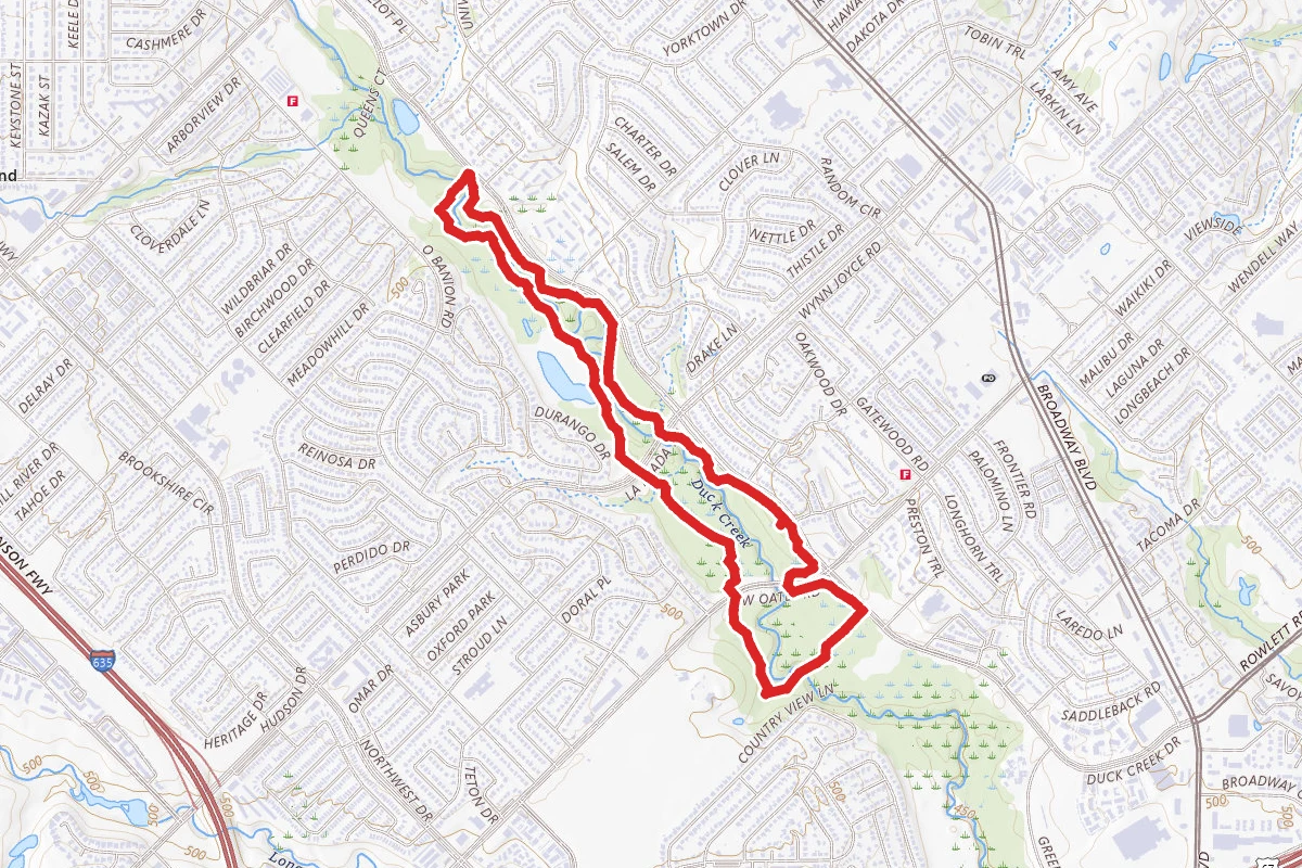 Duck Creek Greenbelt Trail