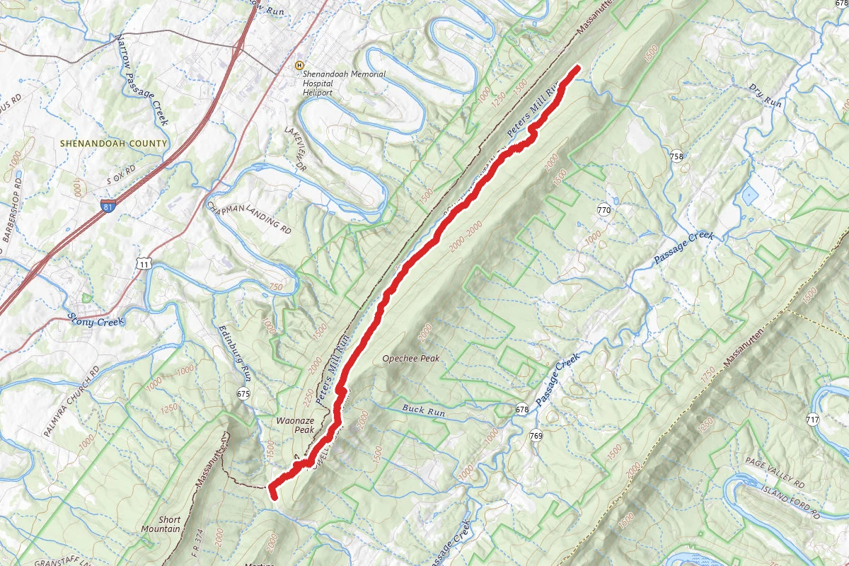 Peter's Mill Run OHV Trail