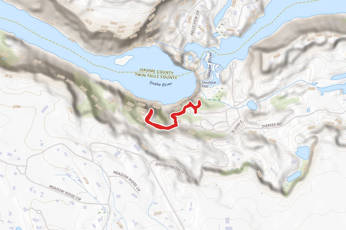 Shoshone Falls Observation Deck Trail