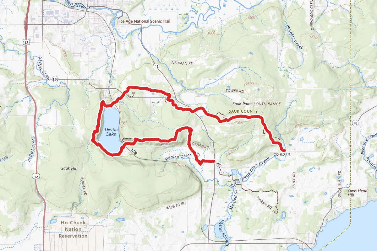 Ice Age National Scenic Trail - Devil's Lake Segment