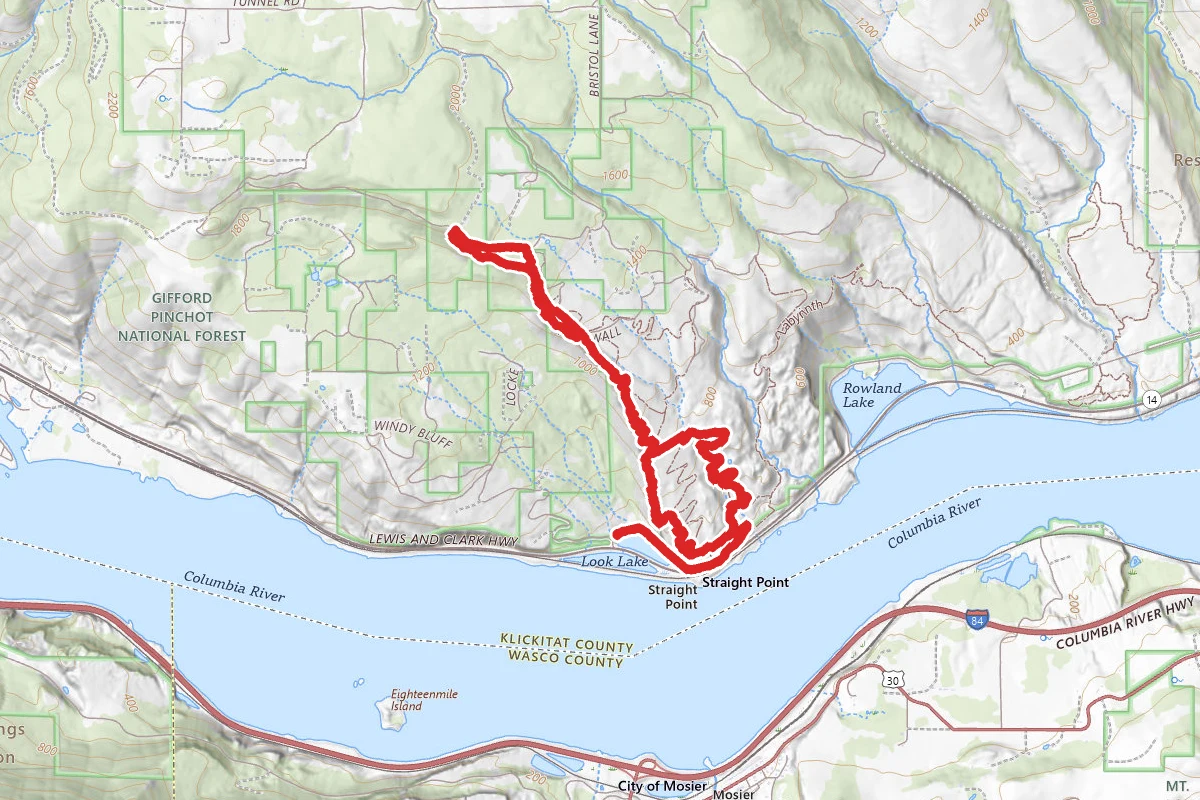 Coyote Wall Loop Trail