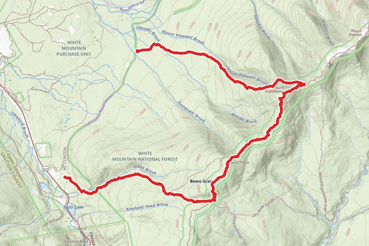 Mount Eisenhower and Mount Pierce
