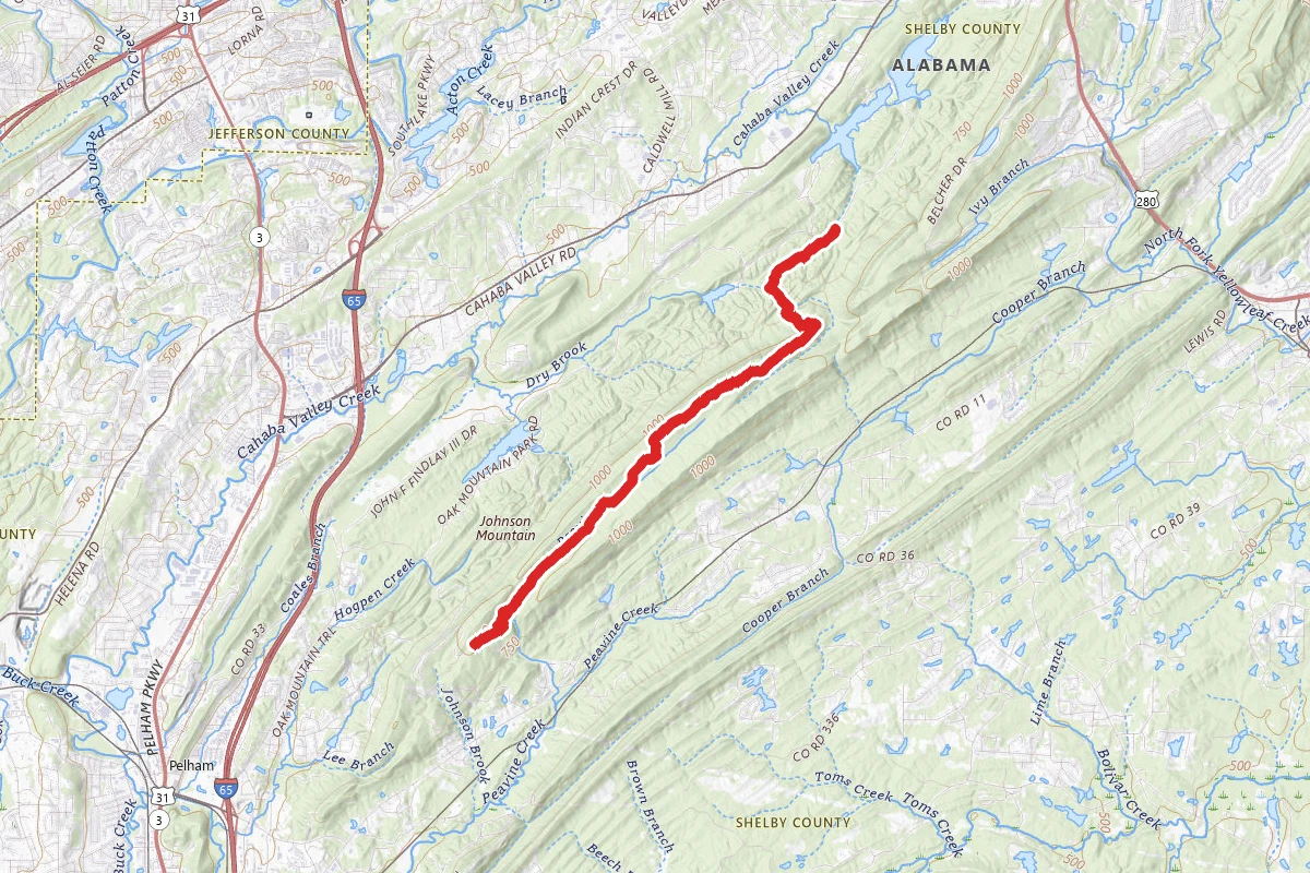 Oak Mountain State Park White Trail