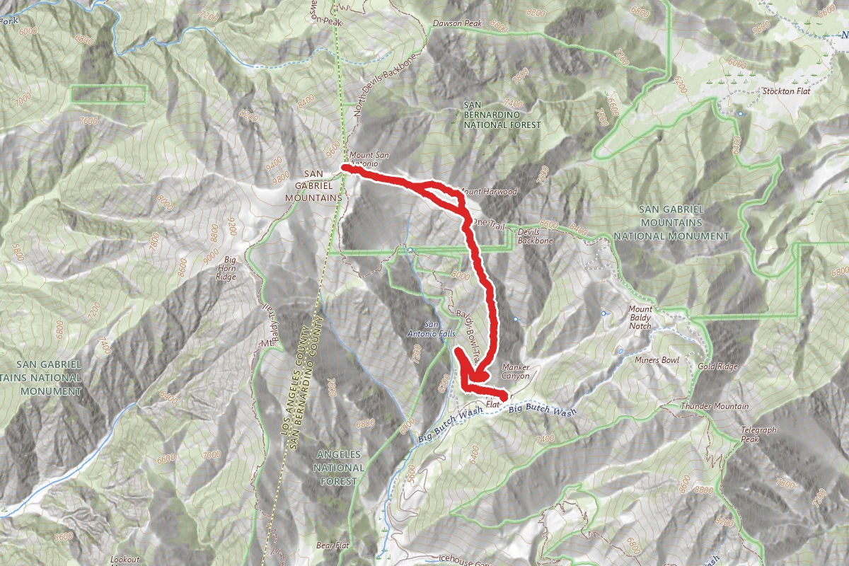 Register Ridge to Mount San Antonio