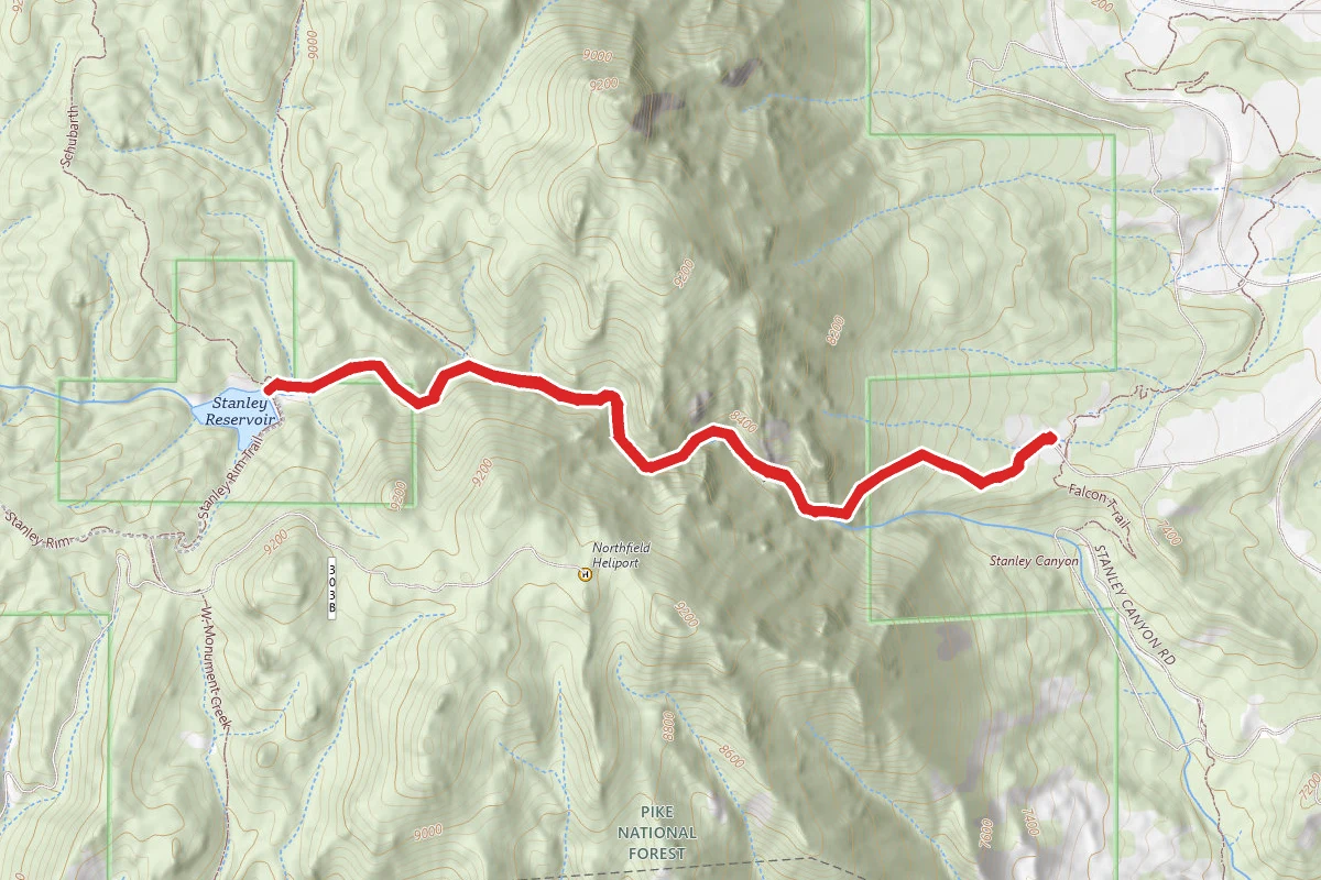 Stanley Canyon Trail to Stanley Reservoir