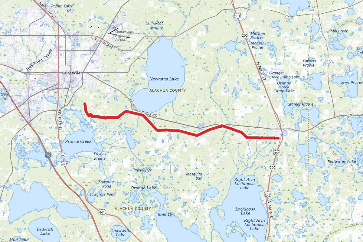 Gainesville-Hawthorne State Trail