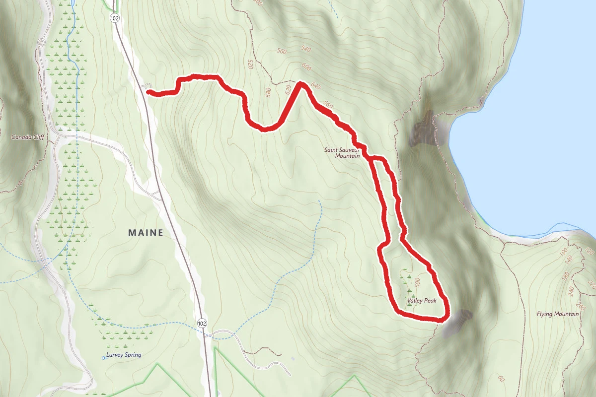 Saint Sauveur Mountain and Valley Peak Loop Trail