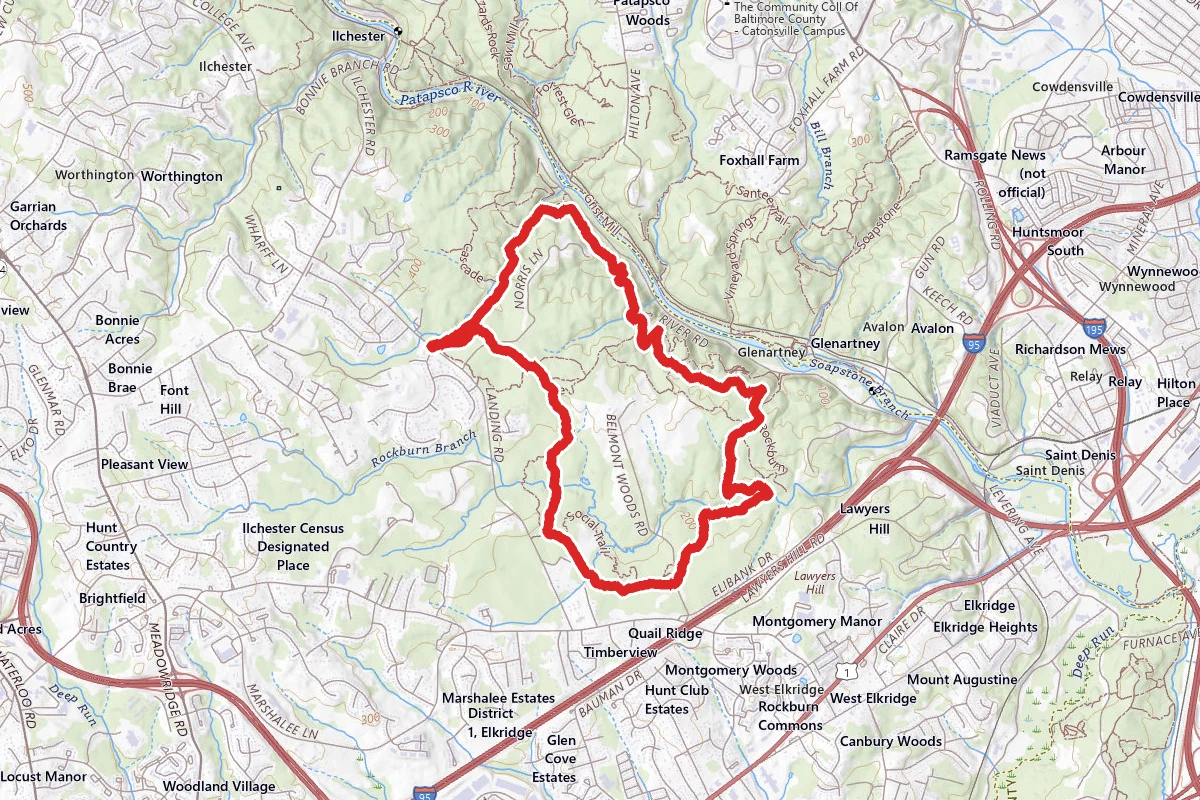 Orange Grove, Glen Artney, and Avalon Area Loop
