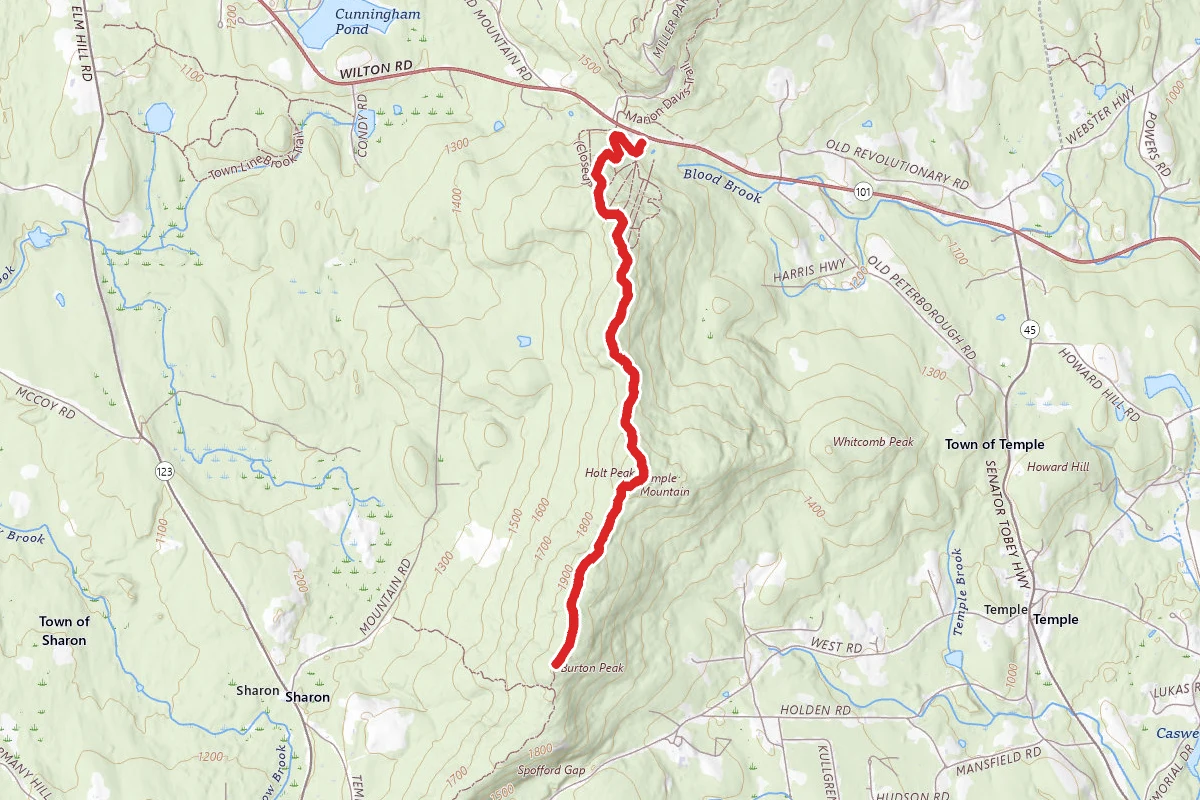 Holt Peak and Burton Peak via Wapack Trail