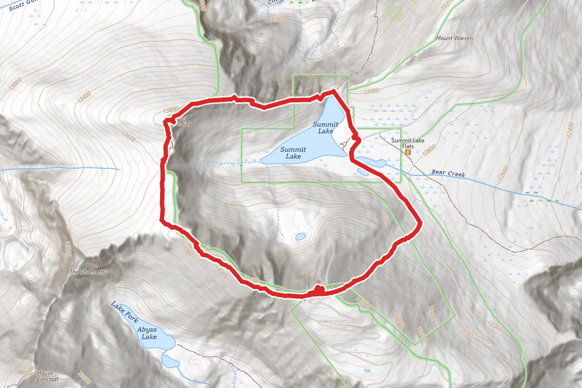 Mount Evans and Mount Spalding Loop Trail