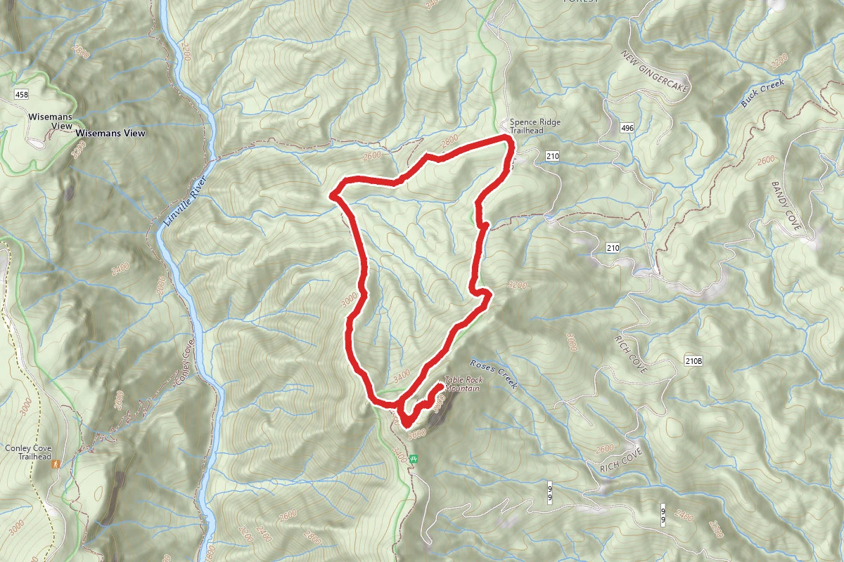 Table Rock Loop from Spence Ridge Trail