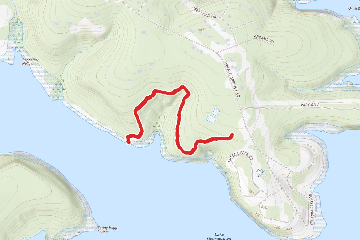 Russell Park to Walnut Spring Park
