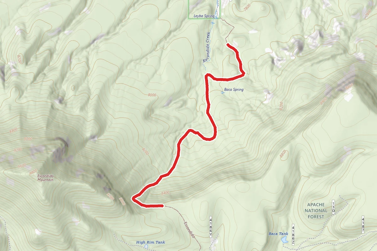 Escondido route map