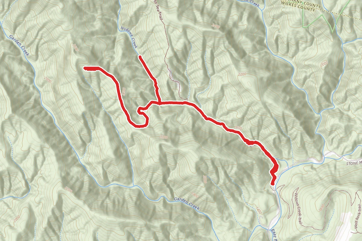 Widow's Creek Campground Trail