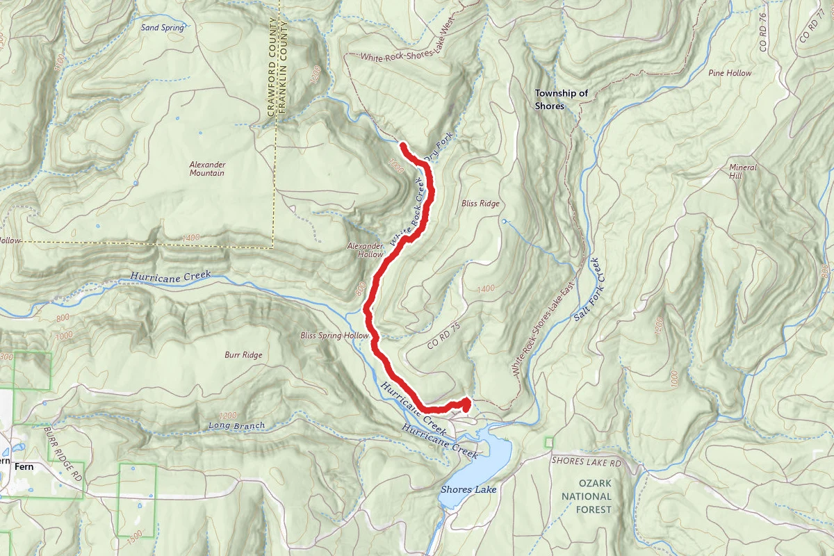 White Rock Creek Falls Trail