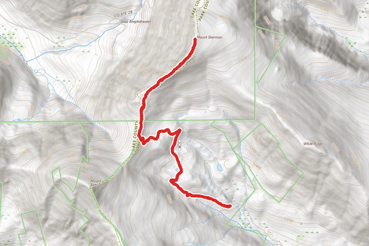 Mount Sherman Trail via Four Mile Creek Road