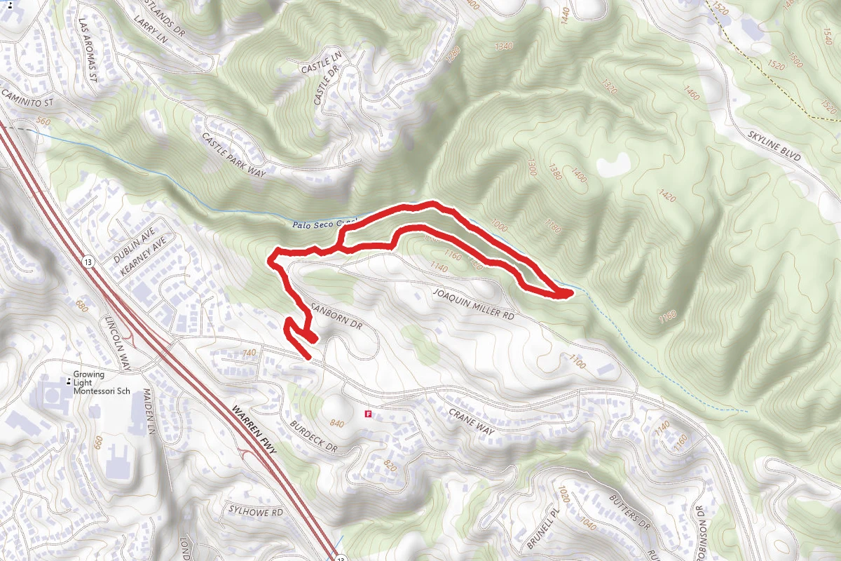 Sinawik Loop via Bishops Walk
