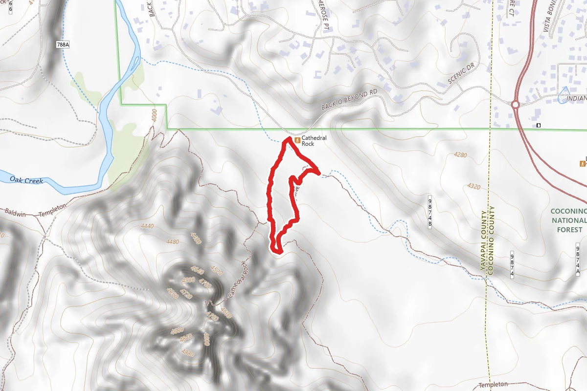 Cathedral Rock to Easy Breezy Loop