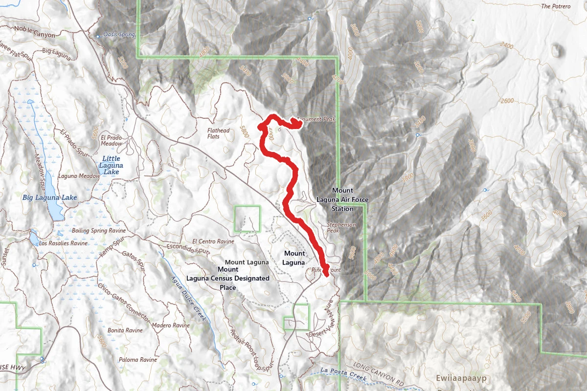 Monument Peak via PCT