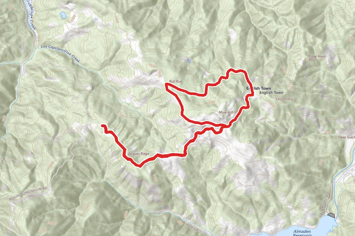 Wood Road, Castillero Trail, Mine Trail Loop