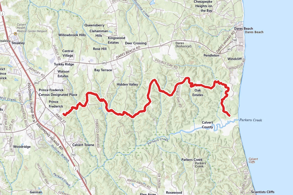 Prince Frederick, Horse Swamp and Bay Trail