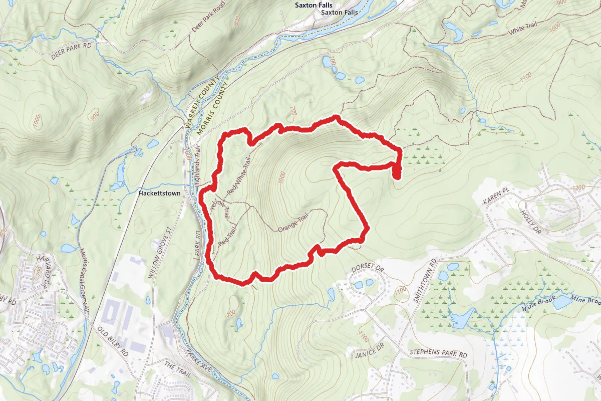Stephens State Park Orange to White Trail Loop