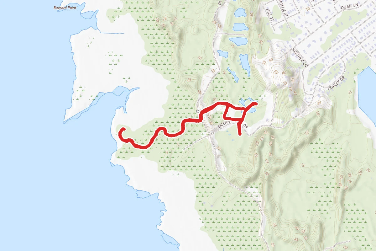 Discovery Trail to Roanoke Trail Red Loop