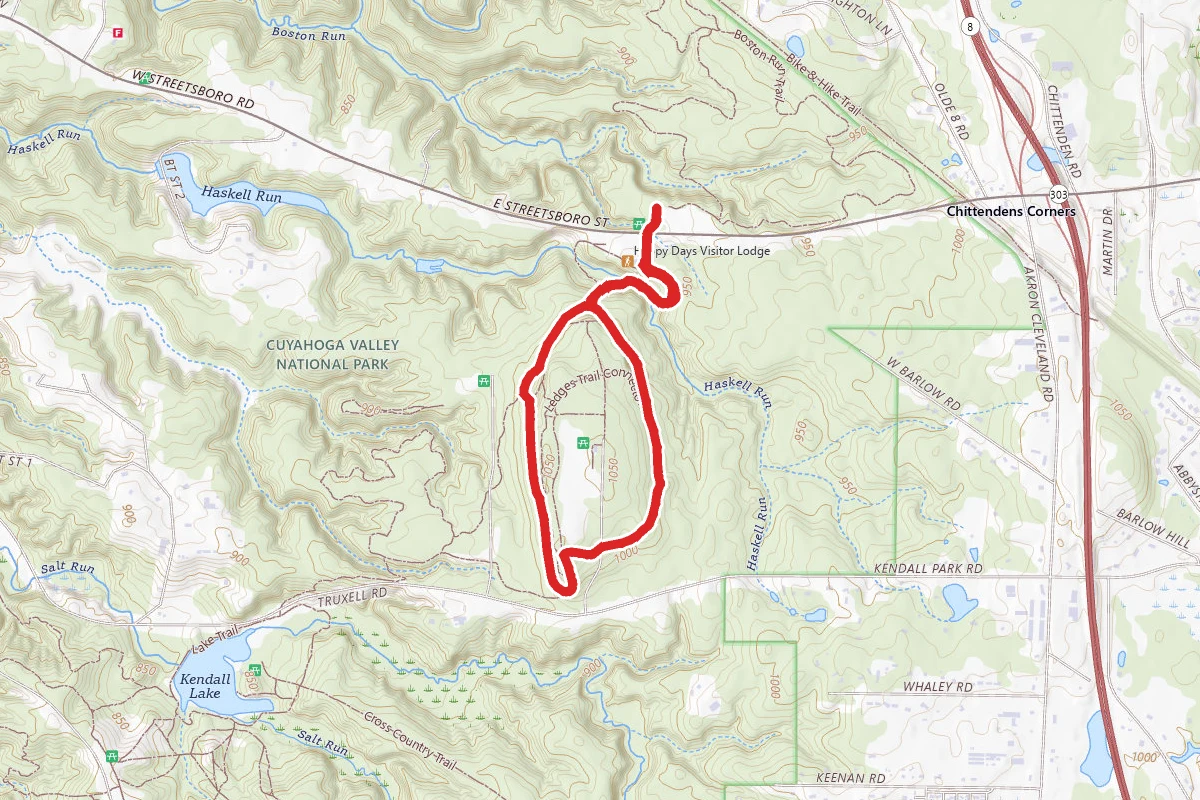 Ledges Trail Loop via Haskell Run Trail