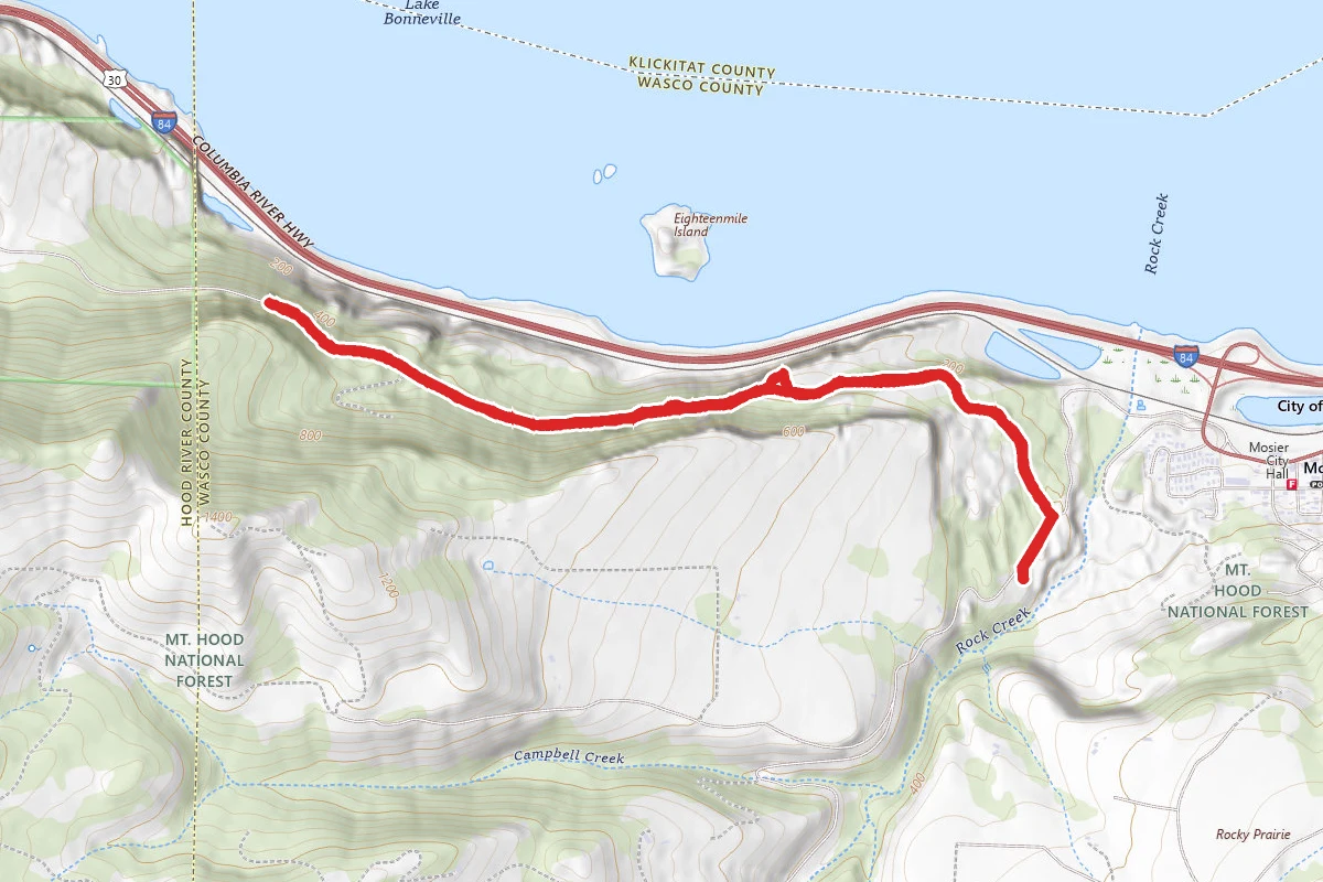 Twin Tunnels East Side via Historic Columbia River Highway