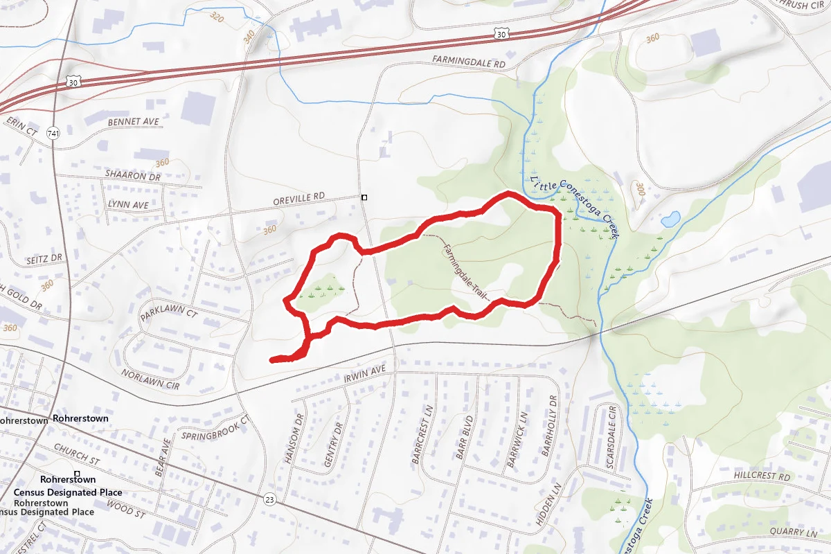 Noel Dorwart Park Nature Area Creek Trail