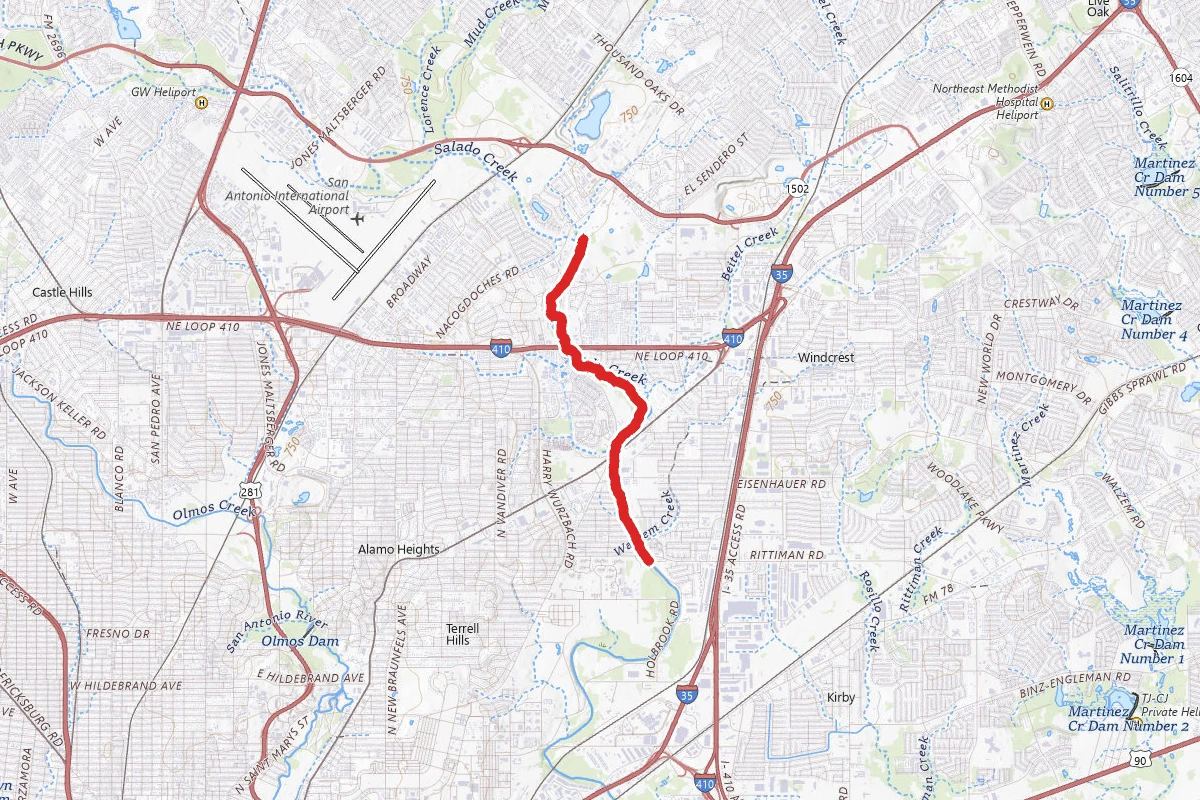 Salado Greenway via Lady Bird Johnson Park