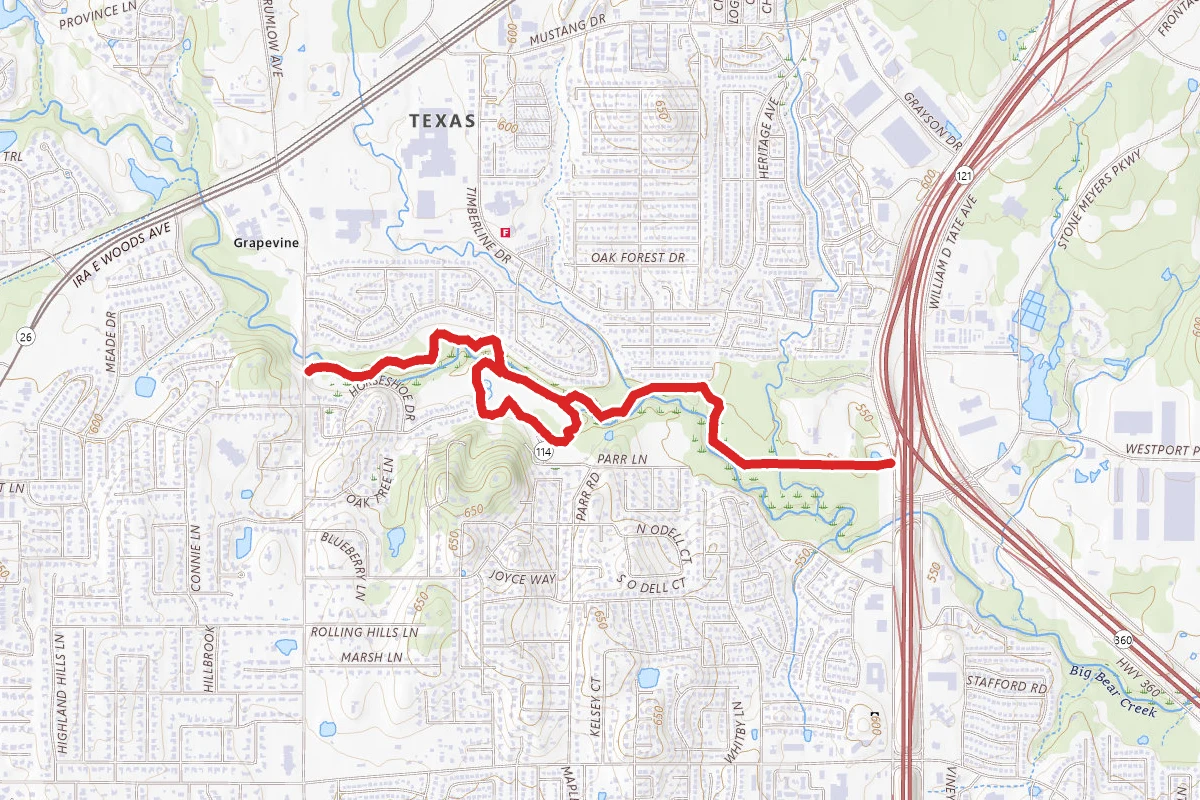 Bear Creek Trail via Parr Park