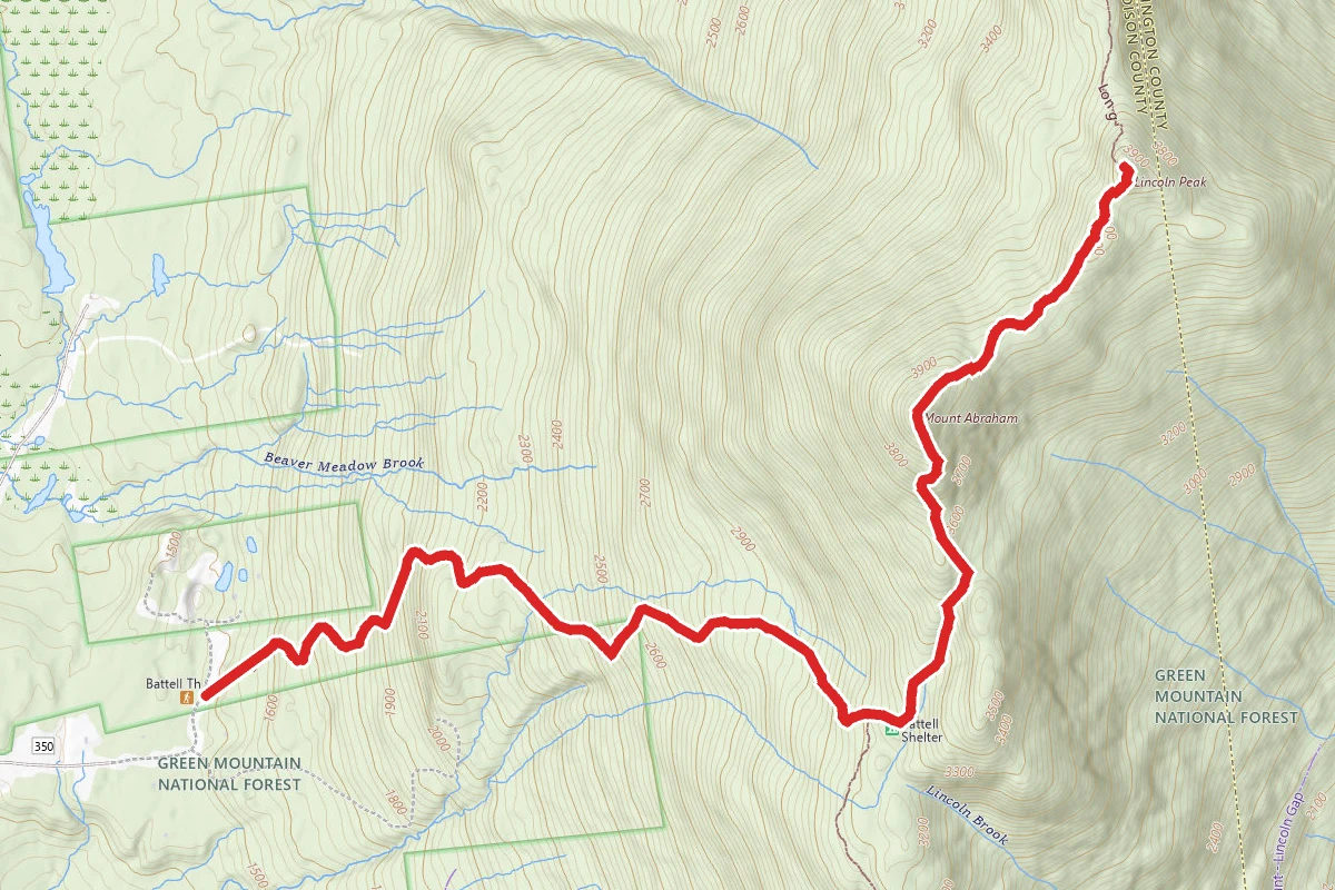 Lincoln Peak via Battell and Long Trail