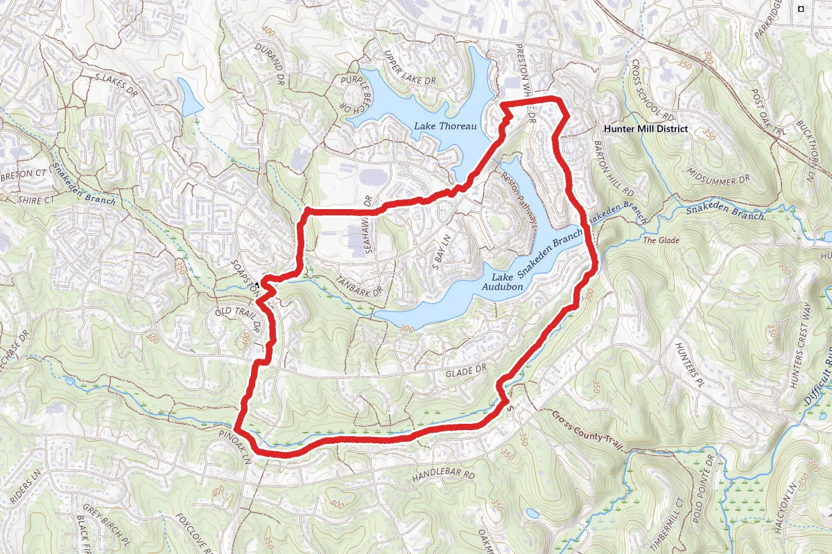 Red Loop Trail and Cross Country Trail Loop